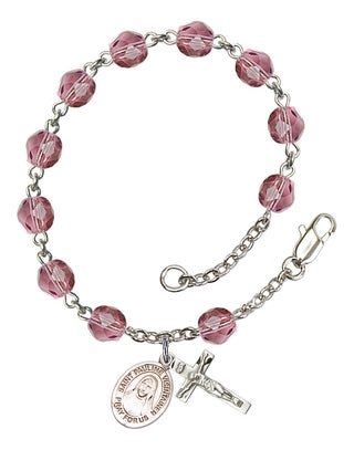 RB6000-9391 St. Pauline Visintainer Rosary Bracelet, Available in 12 Colors