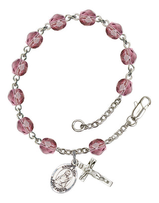 RB6000-9422 St. Lucy Rosary Bracelet, Available in 12 Colors