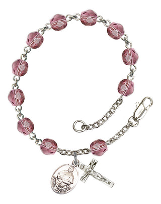 RB6000-9451 Pope Francis Rosary Bracelet, Available in 12 Colors