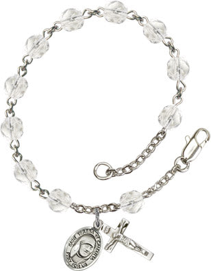 RB6000-9295 St. Teresa of Calcutta Rosary Bracelet, Available in 12 Colors