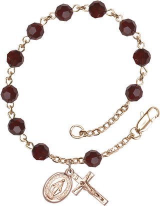 RB9506GT Rosary Bracelet