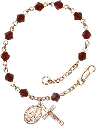 RB9550GT Rosary Bracelet