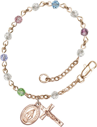 RB9574MC Rosary Bracelet