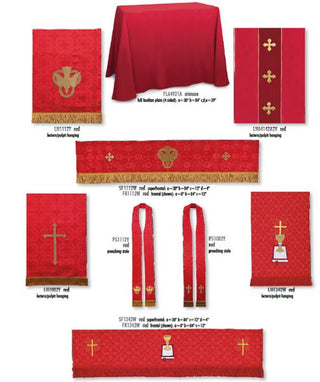 1112 Red Parament Set