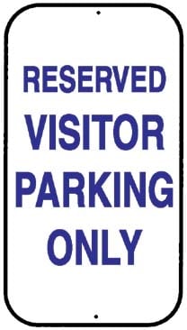 SNRV Reserved Visitor Parking Sign