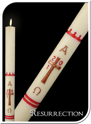 Resurrection Paschal Candle 1-1/2" x 34 - 60108