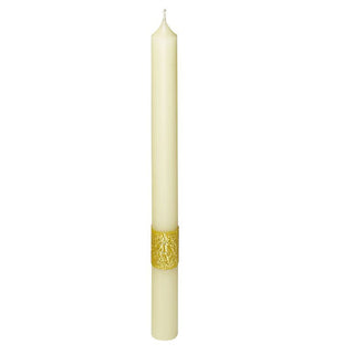 Gold Matching Altar Candle for ROOT Paschal Candles - ROOT-PMAC-GOLD