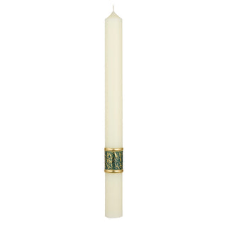 Green Matching Altar Candle for ROOT Paschal Candles - ROOT-PMAC-GREEN