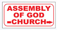 RSAGE2 Assembly of God Church Sign