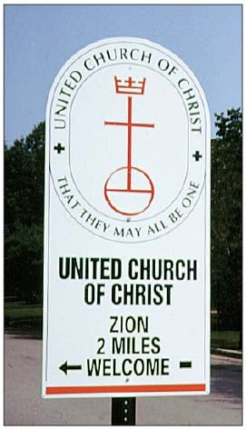 RSCC1 United Church Of Christ Road Sign