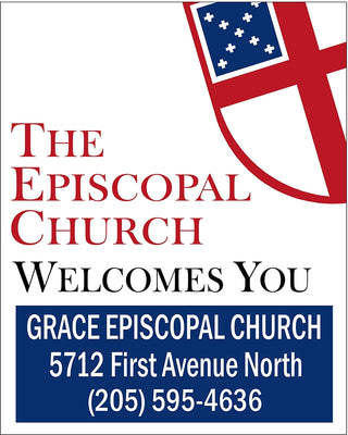 Episcopal Church Welcome Sign - RSE5-CUSTOM