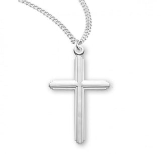 Sterling Silver Inlay Cross - S373220