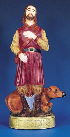 SA2472 24" St. Isidore Statue