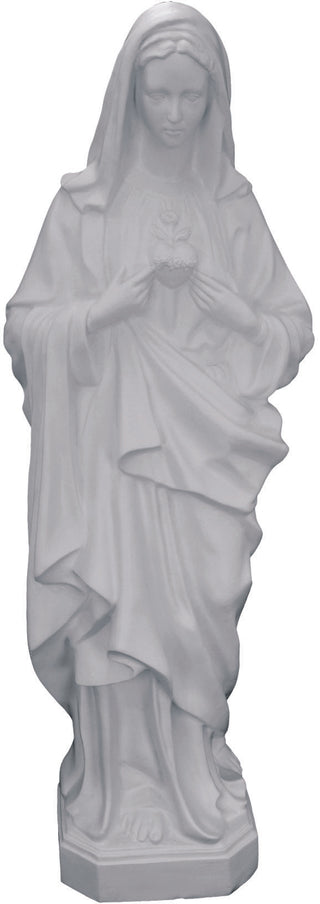 SA3265W 36" Immaculate Heart of Mary Statue White Finish