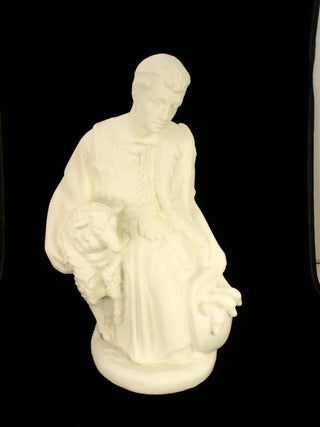 Kneeling Shepherd (White) - SA3654W