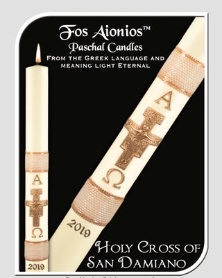 Holy Cross of San Damiano Dadant Paschal Candle