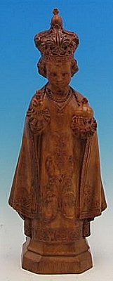 SA2455WS 24" Infant of Prague Statue Wood Stain Finish