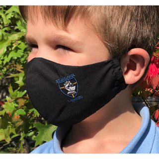 Black Kids Face Mask St Michael's Logo - BVM-B-STMIKE-KIDS