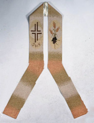 SD009 Wheat and Grapes Deacon Stole