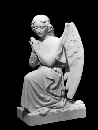 CC02-LAYINGANGEL Marble Laying Angel Statue