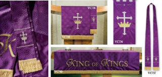 VC741 Maltese Cross Jacquard Paraments - Purple