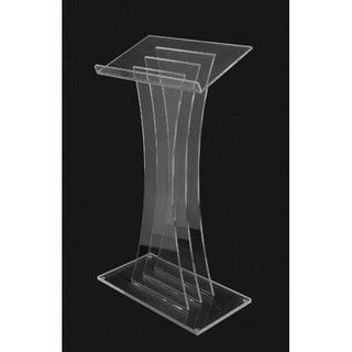 SN3065 Lucite Three Pane Lectern