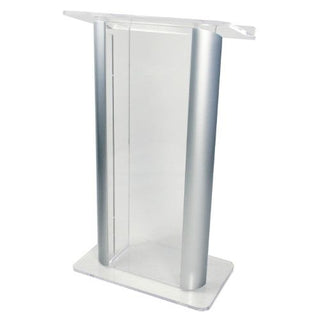 SN3080 Two Column Contemporary Acrylic/Aluminum Lectern