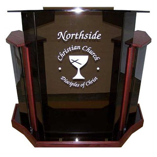 SN3555 Deluxe Acrylic Floor Lectern