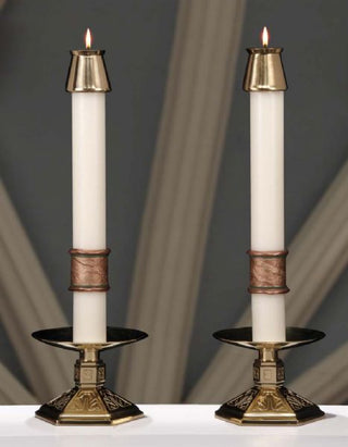 2.5" x 12" Spirit of Jerusalem Complementing Altar Candles 2/box - 79988502