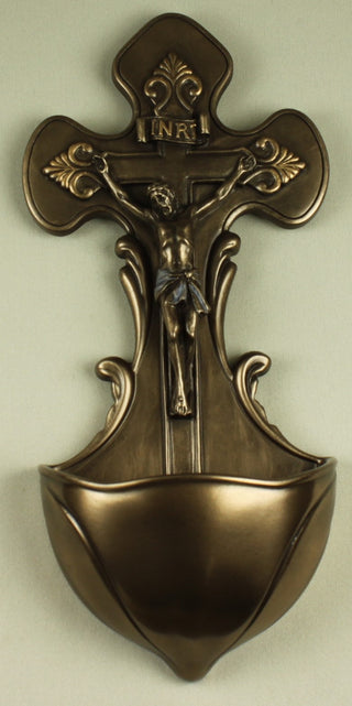 SR-75763 Cast Bronze Crucifix Font