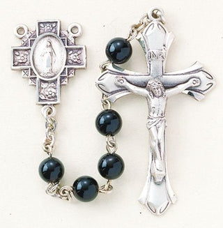 SR1610 6mm Genuine Onyx Rosary