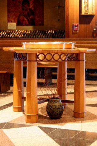 DH-BP-SE02 Baptismal Font with Bronze Bowl