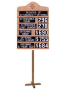 HYMN BOARD LIGHT SET #4 W/STAN