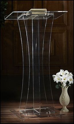 TS978 Acrylic Top Lectern