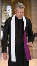 Purple/White Reversible reconciliation stole-WC886