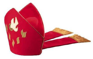 RED DOVE & FLAMES W/GOLD MITRE - WM68632AGF