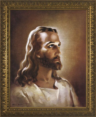 WS-1-1 Head of Christ - Gold Frame