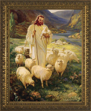 WS-2-2 Good Shepherd - Gold Frame