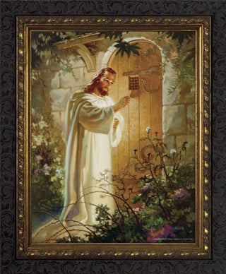 WS-3-4 Christ at Heart's Door - Dark Frame