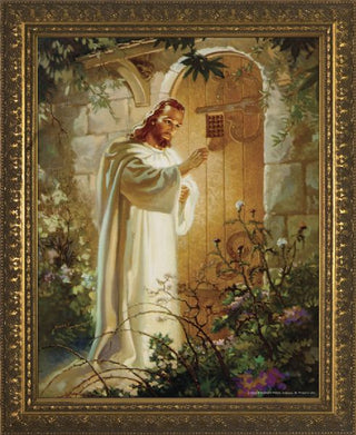 WS-3-2 Christ at Heart's Door - Gold Frame