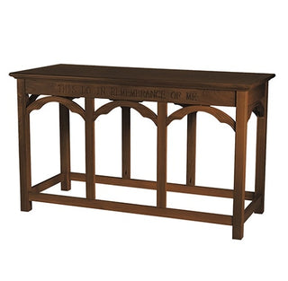 Gothic Communion Table - Walnut - YD989